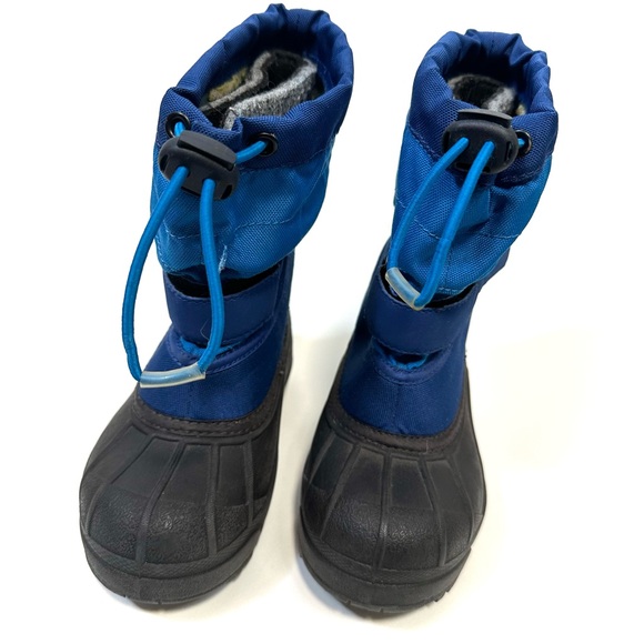 Columbia Blue Winter Snow Boots Insulated Waterproof Kids Size 11 - Picture 2 of 8